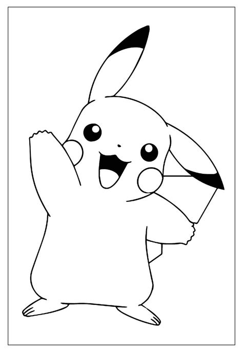 pikachu para colorir|67+ Desenhos do Pikachu para Imprimir e Colorir/Pintar